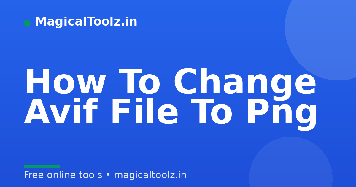 How To Change Avif File To Png