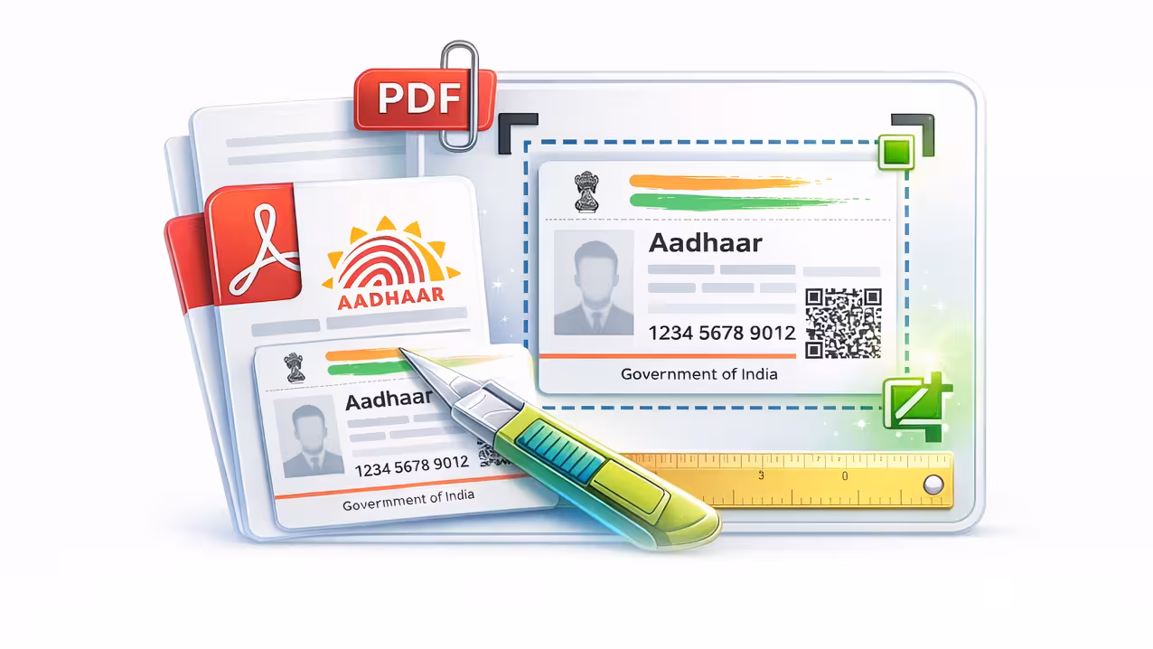 Aadhaar PDF Cropper tool icon
