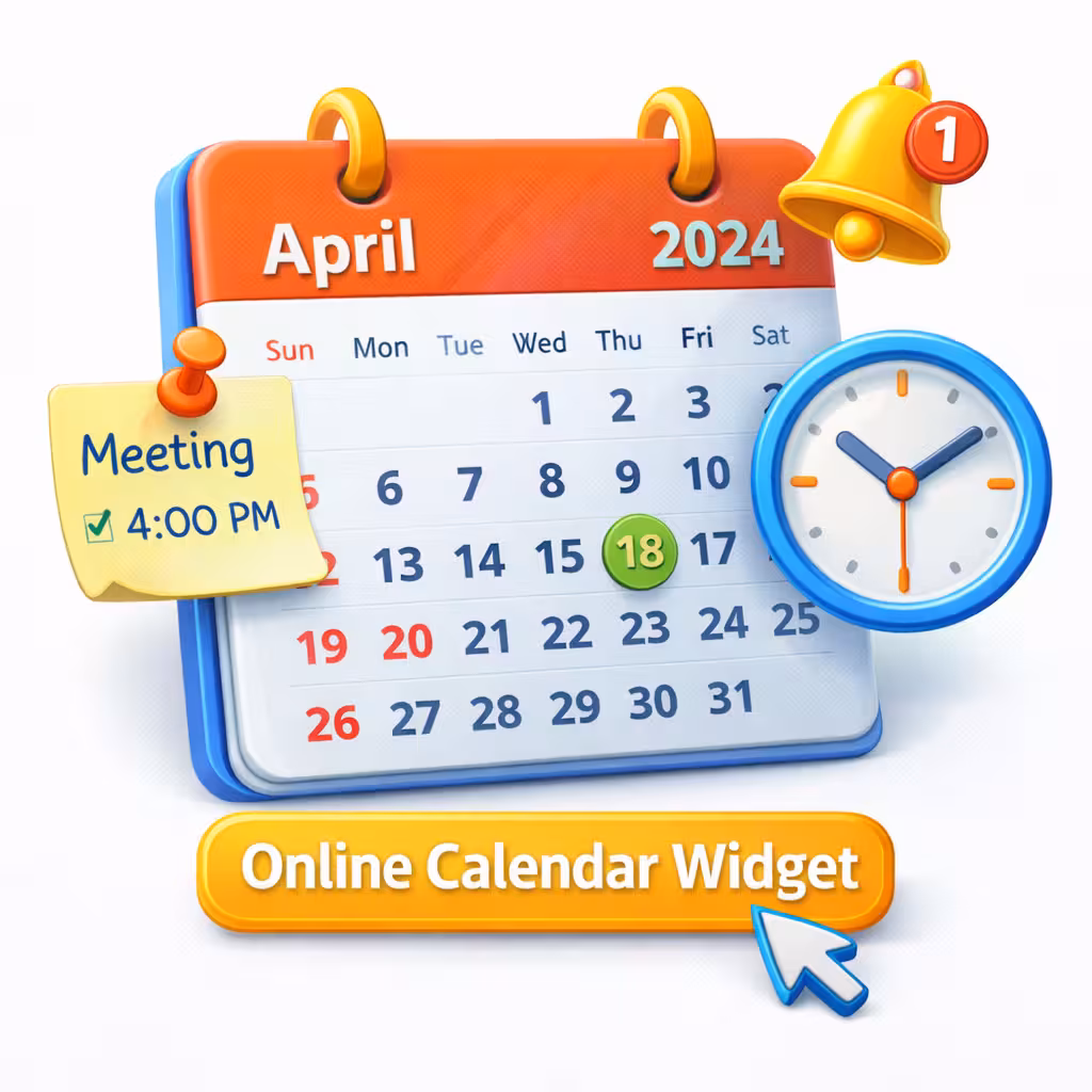 Online Calendar Widget