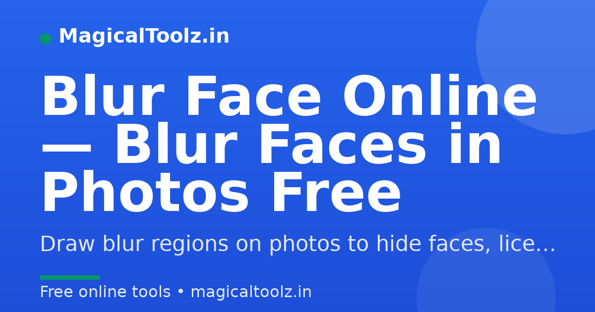 Blur face online tool for covering private areas in a photo